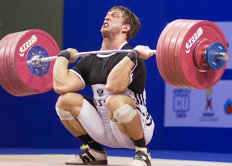 olympic clean front squat position
