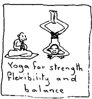 yoga cartoon